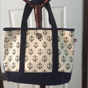 Tommy Hilfiger canvas tote.